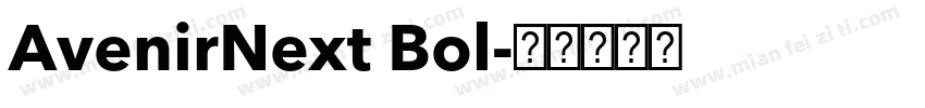 AvenirNext Bol字体转换